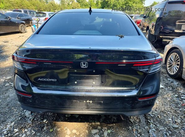 1HGCY1F38PA026154 2023 HONDA ACCORD Black უკანა ხედი