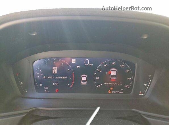 1HGCY1F38RA030420 2024 HONDA ACCORD White Instrument cluster view