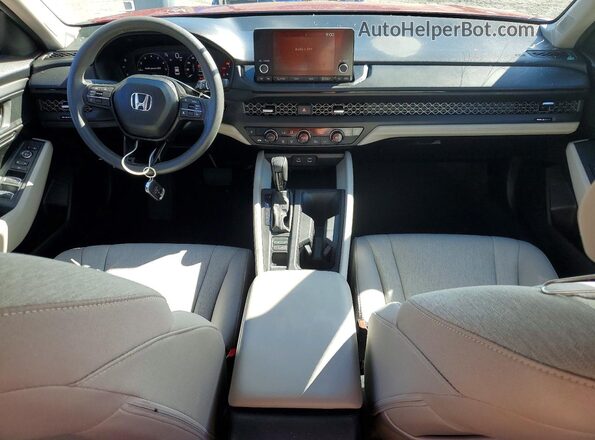 1HGCY1F38RA072618 2024 HONDA ACCORD Red Vista del salpicadero