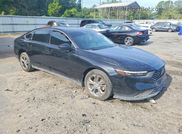 1HGCY1F39PA006978 2023 HONDA ACCORD Black Przód prawy