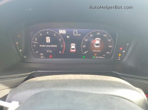 1HGCY1F39PA006978 2023 HONDA ACCORD Black Widok zestawu wskaźników