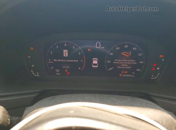 1HGCY1F39RA060879 2024 HONDA ACCORD White Instrument cluster view