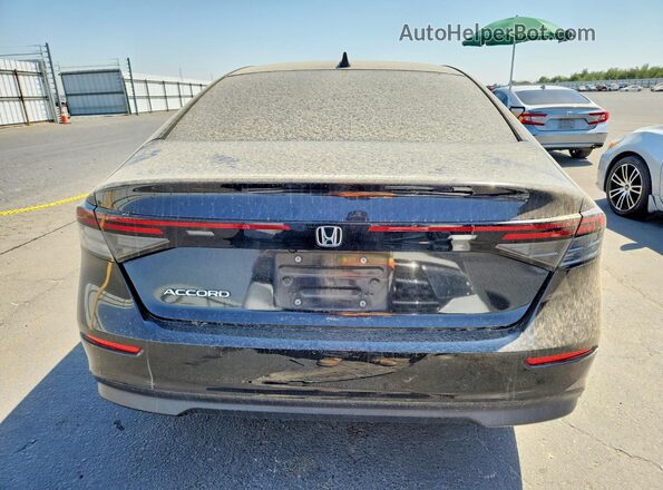 1HGCY1F3XPA059897 2023 HONDA ACCORD Black Вид ззаду
