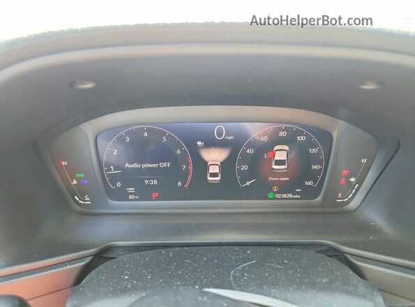 1HGCY1F3XRA001050 2024 HONDA ACCORD Blue Instrument cluster view