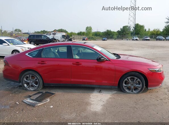 1HGCY1F3XRA005907 2024 HONDA ACCORD Red Սարքավորումների վահանակի տեսք