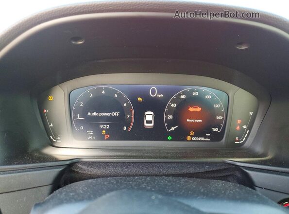 1HGCY1F40SA060915 2025 HONDA ACCORD Red Vista del cuadro de instrumentos