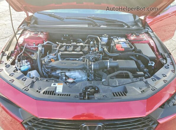 1HGCY1F40SA060915 2025 HONDA ACCORD Red Vista interior trasera