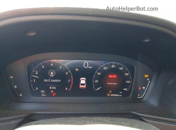 1HGCY1F40SA061143 2025 HONDA ACCORD Blue ხელსაწყოთა პანელის ხედი