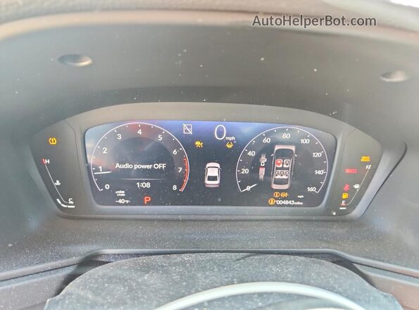 1HGCY1F40SA068321 2025 HONDA ACCORD Blue Vista del cuadro de instrumentos