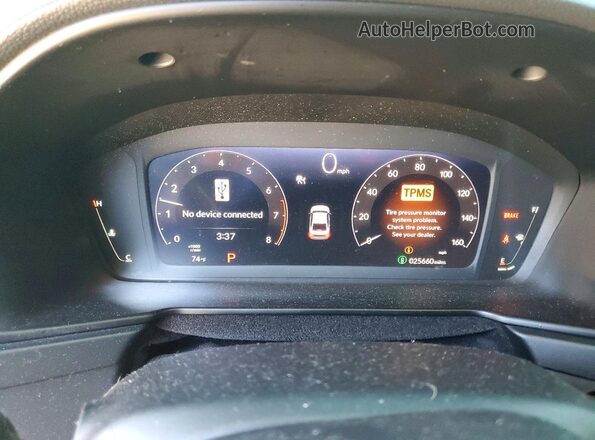 1HGCY1F41SA051821 2025 HONDA ACCORD Gray Вид щитка приладів