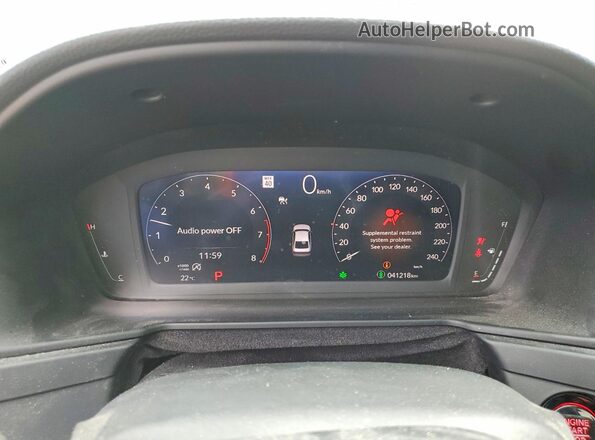 1HGCY1F41SA800603 2025 HONDA ACCORD Black Vista del cuadro de instrumentos