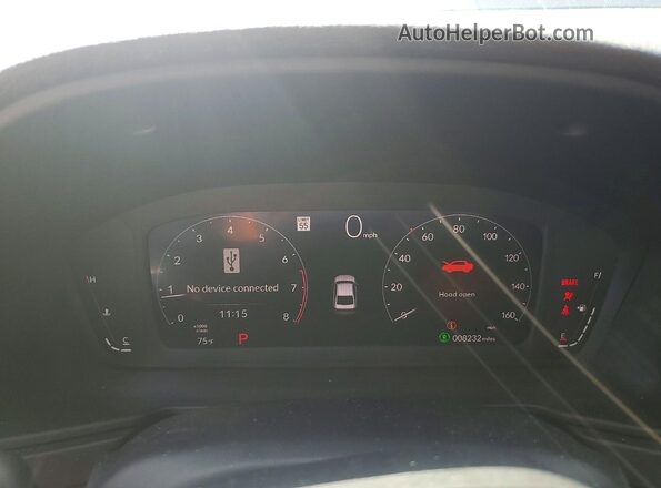 1HGCY1F42SA059233 2025 HONDA ACCORD Blue ხელსაწყოთა პანელის ხედი