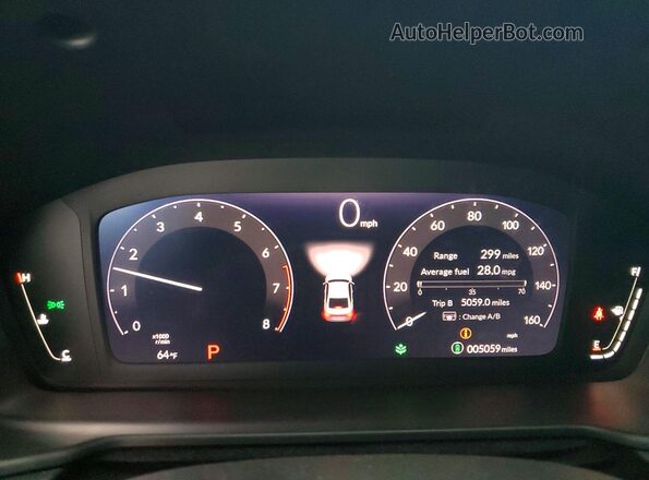 1HGCY1F42SA077828 2025 HONDA ACCORD Gray Widok zestawu wskaźników