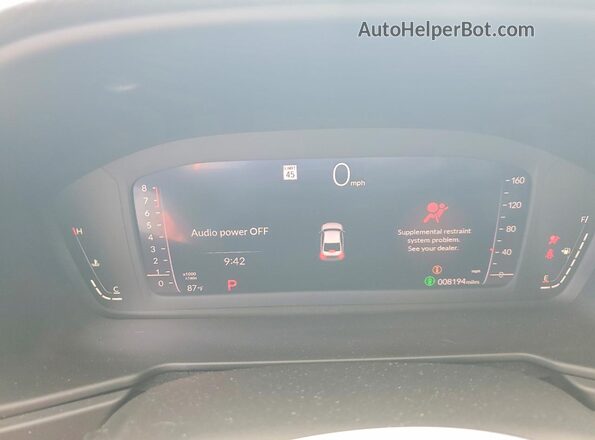 1HGCY1F42TA019381 2026 HONDA ACCORD Black Vista del cuadro de instrumentos