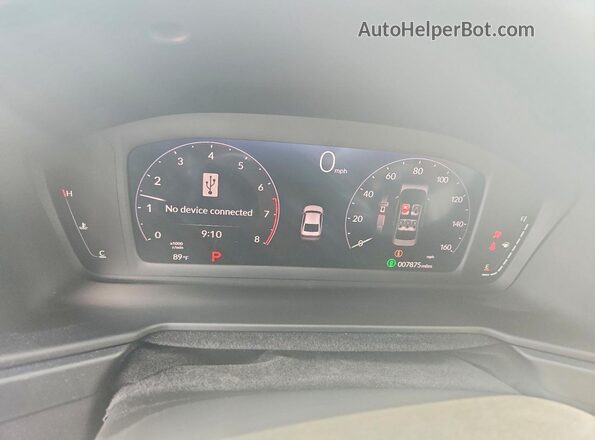1HGCY1F44SA027500 2025 HONDA ACCORD Gray ხელსაწყოთა პანელის ხედი