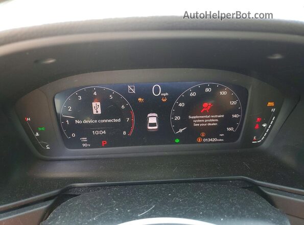 1HGCY1F44SA059749 2025 HONDA ACCORD Black Widok zestawu wskaźników