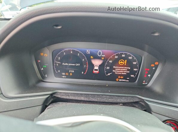 1HGCY1F44SA080374 2025 HONDA ACCORD Gray Widok zestawu wskaźników