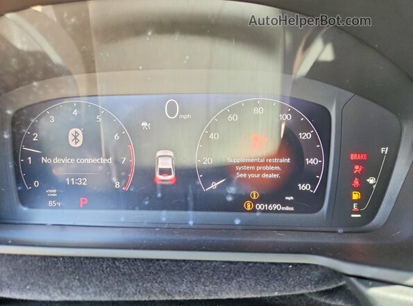 1HGCY1F46TA010795 2026 HONDA ACCORD White Vista del cuadro de instrumentos
