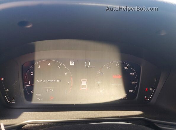 1HGCY1F49SA017674 2025 HONDA ACCORD White Instrument cluster view