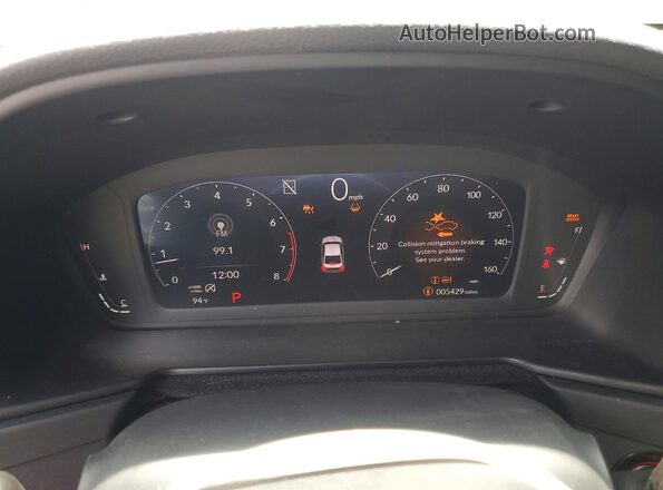 1HGCY1F49SA070780 2025 HONDA ACCORD White Սարքավորումների վահանակի տեսք
