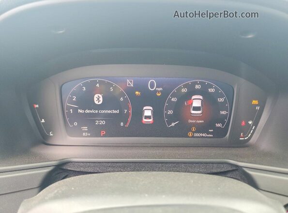 1HGCY1F49SA075106 2025 HONDA ACCORD Gray Instrument cluster view