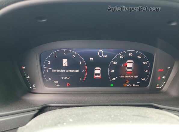 1HGCY1F49SA075137 2025 HONDA ACCORD Gray Vista del cuadro de instrumentos