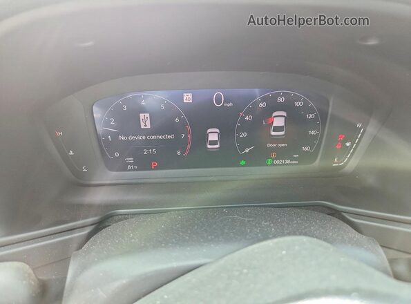 1HGCY1F49SA088681 2025 HONDA ACCORD White Widok zestawu wskaźników