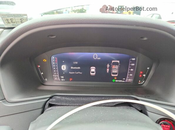 1HGCY1F49TA009009 2026 HONDA ACCORD White ხელსაწყოთა პანელის ხედი