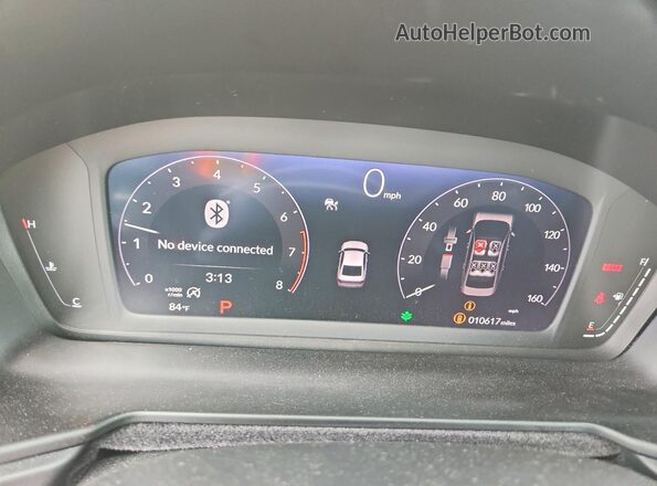 1HGCY1F4XSA046584 2025 HONDA ACCORD Blue ხელსაწყოთა პანელის ხედი