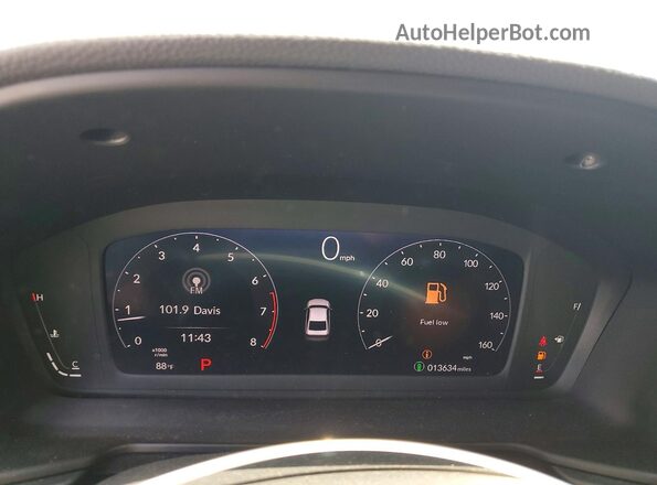 1HGCY1F4XSA073753 2025 HONDA ACCORD Gray Instrument cluster view