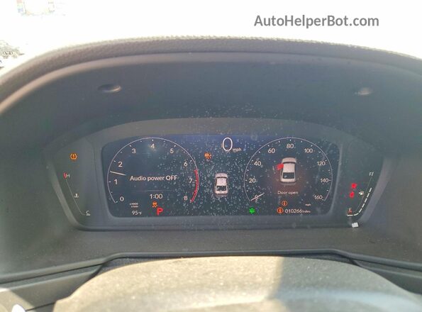 1HGCY1F4XSA077236 2025 HONDA ACCORD White Widok zestawu wskaźników