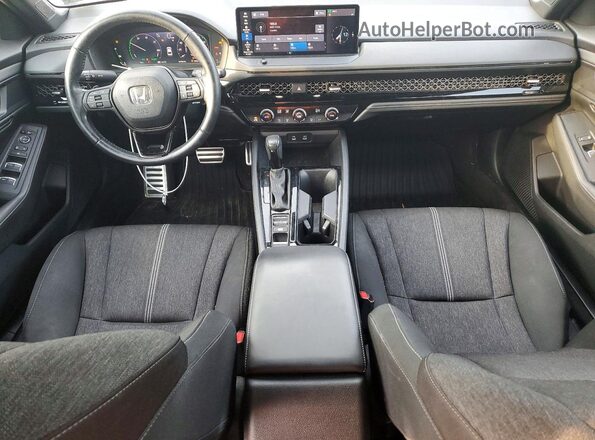 1HGCY2F50PA008433 2023 HONDA ACCORD White Widok deski rozdzielczej