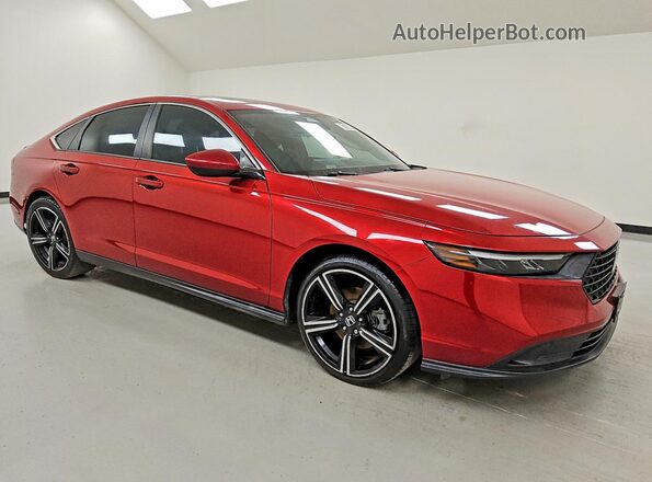 1HGCY2F50PA027290 2023 HONDA ACCORD Бордовый Передняя правая четверть