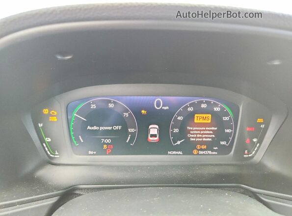 1HGCY2F50PA060807 2023 HONDA ACCORD Blue Вид щитка приладів