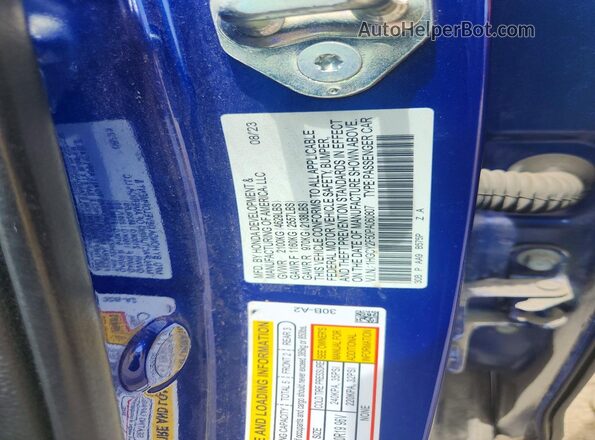 1HGCY2F50PA060807 2023 HONDA ACCORD Blue Вид підкапотного простору