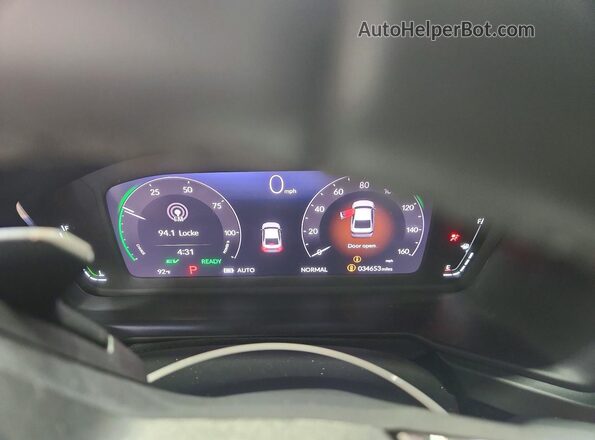 1HGCY2F50PA067675 2023 HONDA ACCORD Red ხელსაწყოთა პანელის ხედი