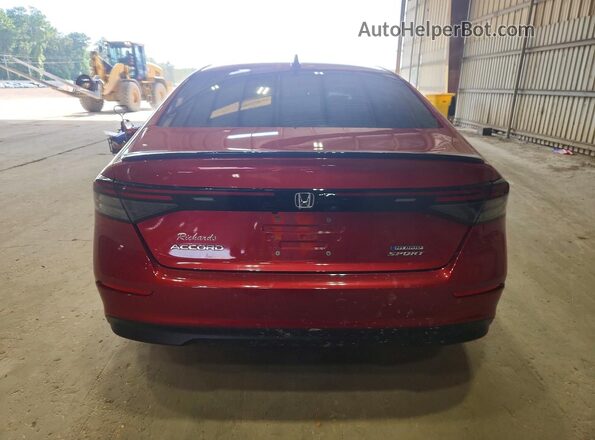 1HGCY2F50PA067675 2023 HONDA ACCORD Red უკანა ხედი