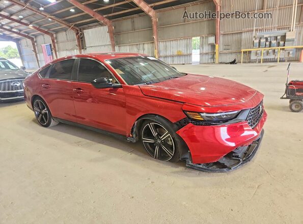 1HGCY2F50PA067675 2023 HONDA ACCORD Red წინა მარჯვენა