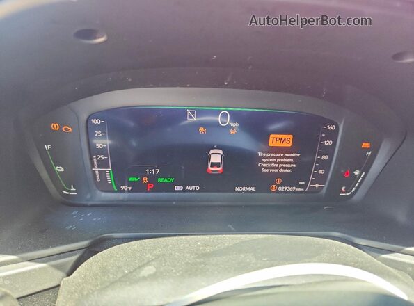1HGCY2F50SA018100 2025 HONDA ACCORD Red Вид щитка приладів