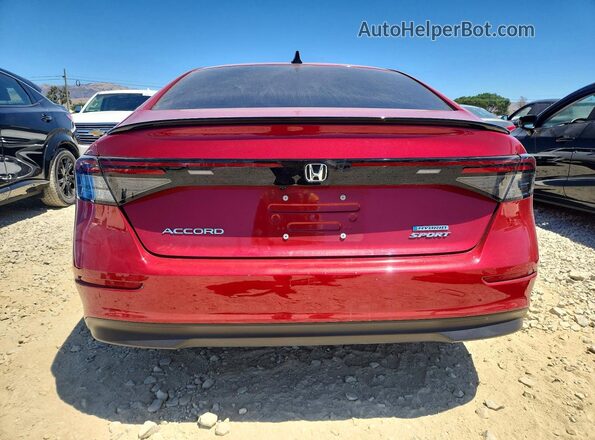 1HGCY2F50SA018100 2025 HONDA ACCORD Red Вид ззаду