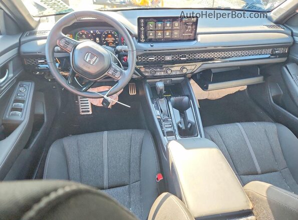 1HGCY2F50SA035687 2025 HONDA ACCORD Black წინა პანელის ხედი