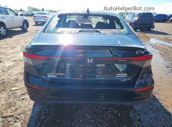 1HGCY2F50SA035687 2025 HONDA ACCORD Black უკანა ხედი