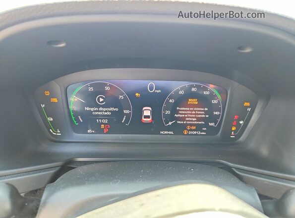 1HGCY2F50SA056586 2025 HONDA ACCORD Black Instrument cluster view