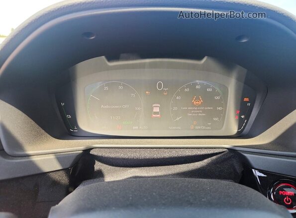 1HGCY2F50SA098112 2025 HONDA ACCORD Black Вид щитка приладів