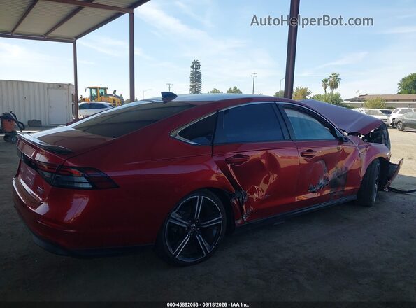 1HGCY2F51PA036578 2023 HONDA ACCORD Red უკანა სალონის ხედი