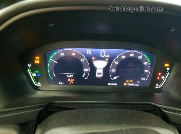 1HGCY2F51SA008904 2025 HONDA ACCORD White Вид щитка приладів