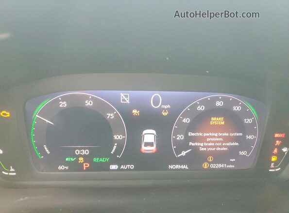1HGCY2F51SA097762 2025 HONDA ACCORD Gray Вид щитка приладів
