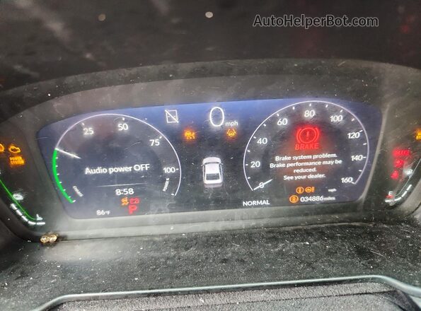 1HGCY2F52SA037344 2025 HONDA ACCORD Silver Instrument cluster view