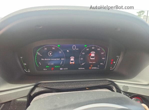 1HGCY2F52SA040745 2025 HONDA ACCORD White ხელსაწყოთა პანელის ხედი
