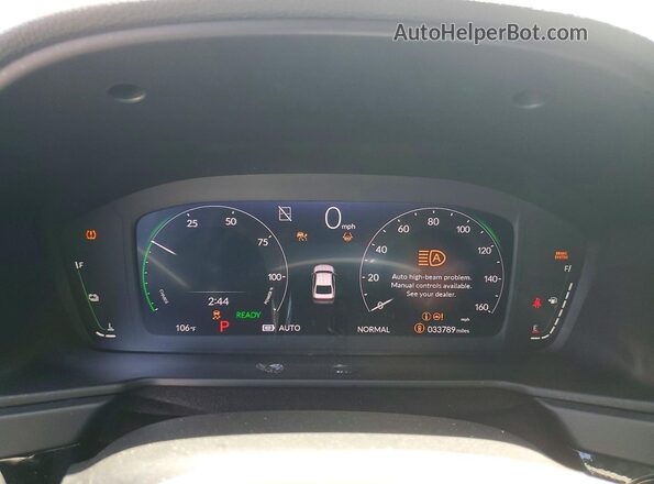 1HGCY2F52SA082557 2025 HONDA ACCORD White Widok zestawu wskaźników